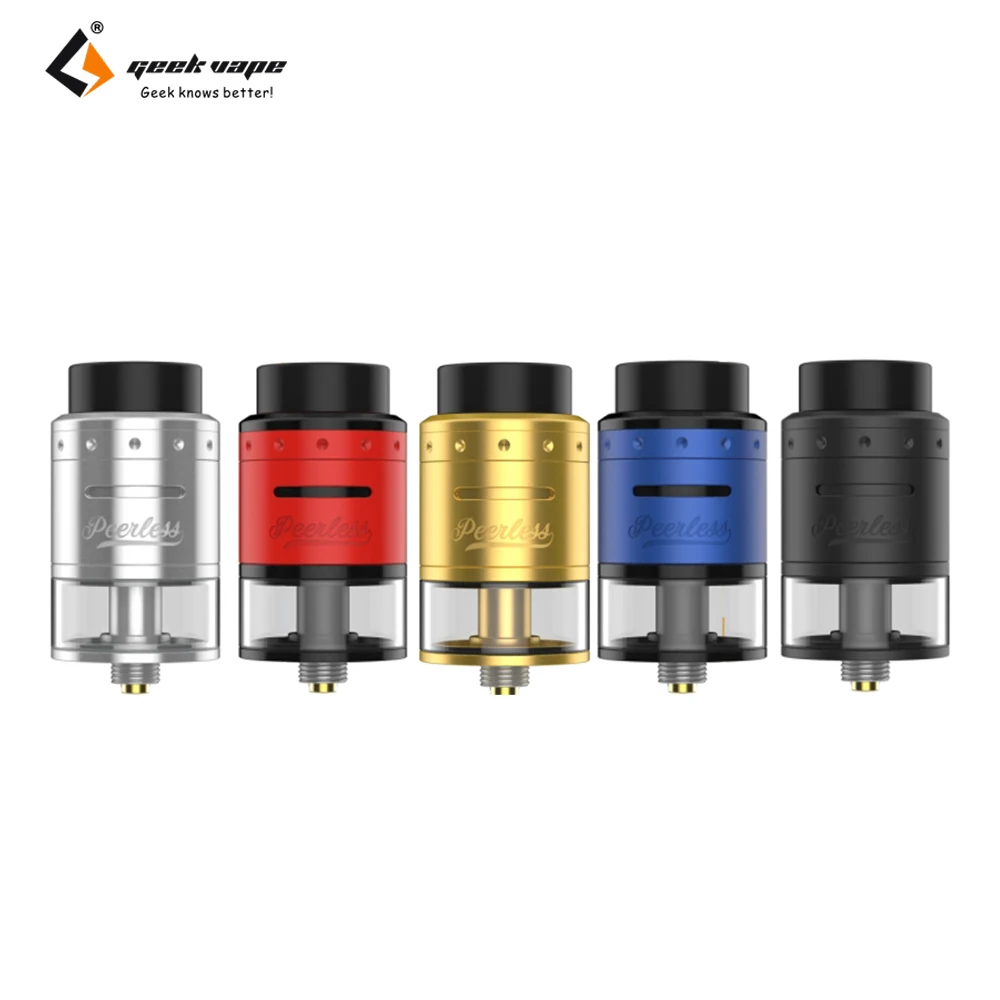 

Original Geekvape Peerless RDTA Tank 2ML/4ML Atomizer Hinge-lock Filling System 510 Drip Tip Fit for Geekvape Aegis Tsunami Mech