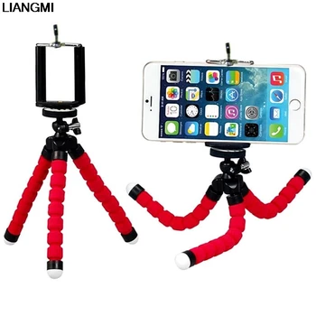 

DHL Flexible Mini Tripod 360 Rotating Mount Stand Universal Phone Holder Tripods with Clip Compact for iPhone Samsung Camera