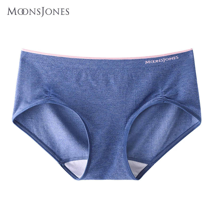 soft modal panties women underwear solid color blue gray pink plus size