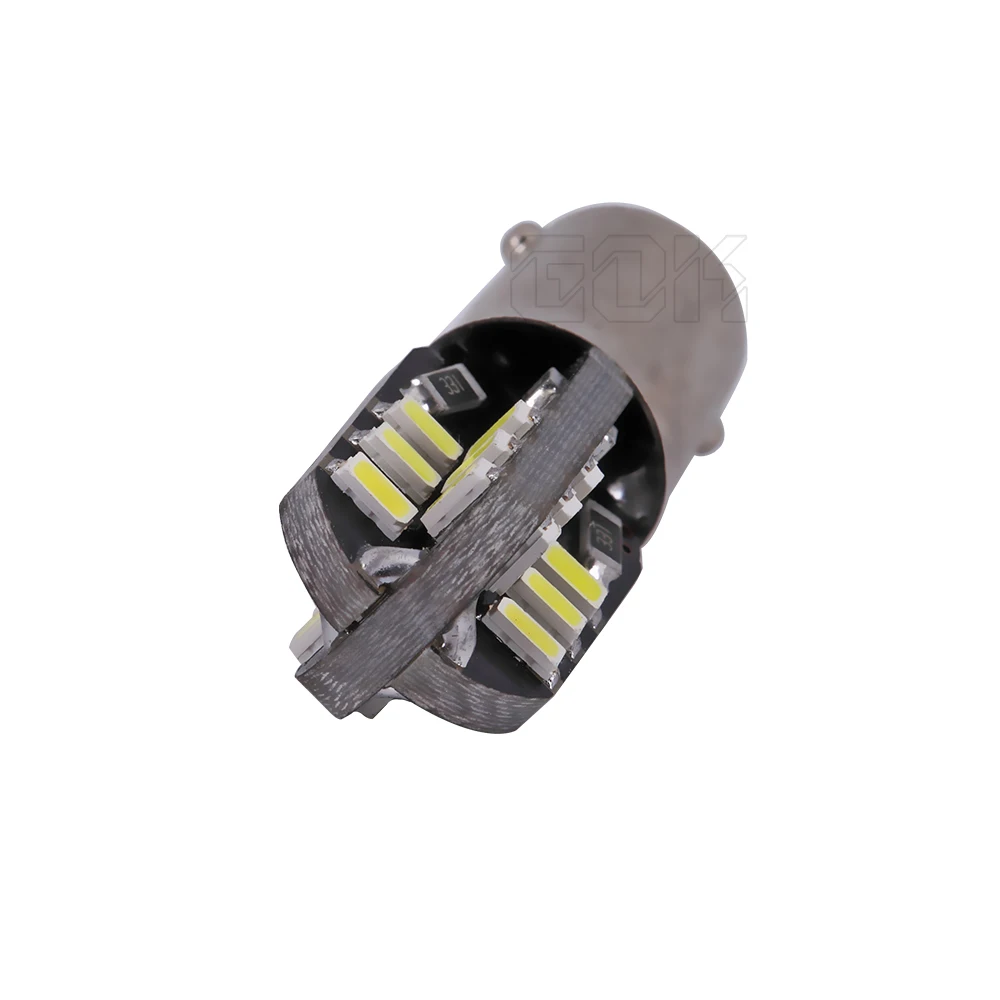 2 шт./лот бесплатная доставка Автомобильные светодиодные лампы BA9S canbus 24SMD T4W LED W5W