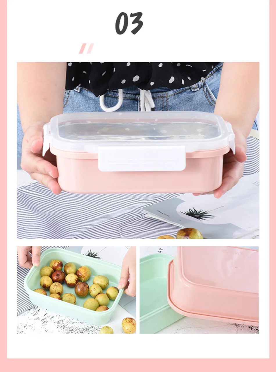 MICCK нержавеющая сталь Ланч-бокс герметичный BPA бесплатно Bento box Теплоизоляционный контейнер для хранения еды для пикника школы офиса