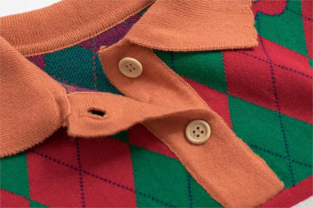 Высококачественный Женский пуловер, свитер в клетку со стразами, зеленый, в радужную клетку, рукав до локтя, женский весенний Свободный вязаный пуловер