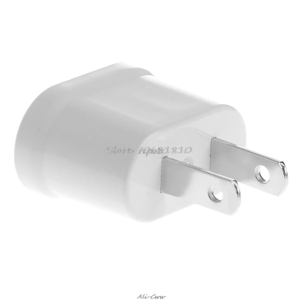 

EU Female To US Male AC Power Plug Converter Universal Travel Charger Adapter