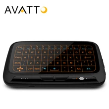 AVATTO H18 Big Full Touchpad Backlit Mini keyboard with Touch pad 2 4GHz Wireless Gaming Air