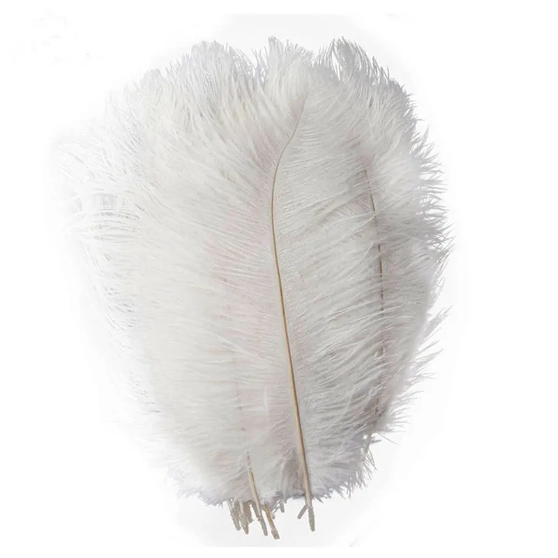 New wholesale 100pcs 12-14inches//30-35cm white ostrich feathers decor wedding