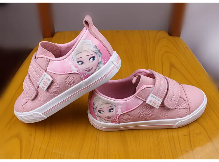 Princess Girls Shoes For Kids Fashion Elsa Anna Kids Shoes 2019 Ice Snow Queen Casual Children Shoe Girl Sneakers White Flat 585 (9)
