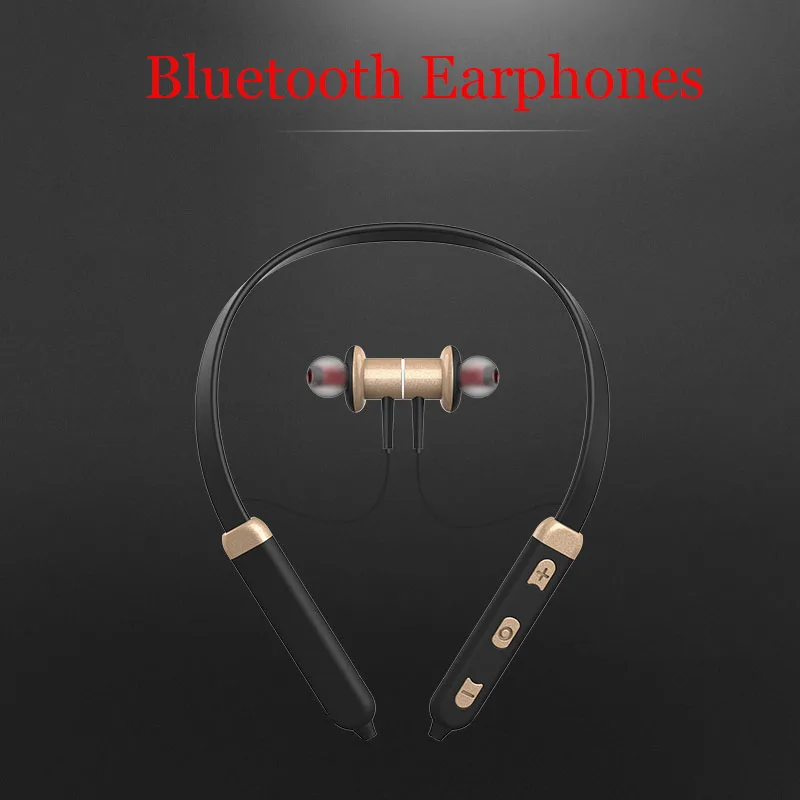 Шейные наушники Bluetooth наушники-вкладыши магнитные шейные наушники Sweatproof бег беспроводные гарнитуры для телефона
