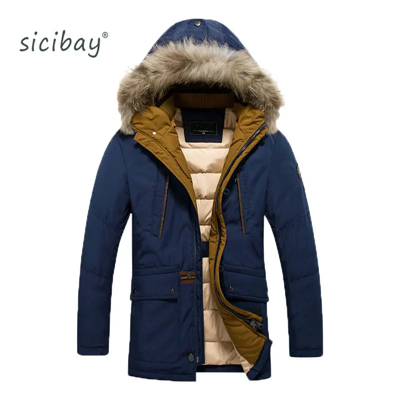 SICIBAY 2016 Thick Warm Winter For Men's Waterproof Fur