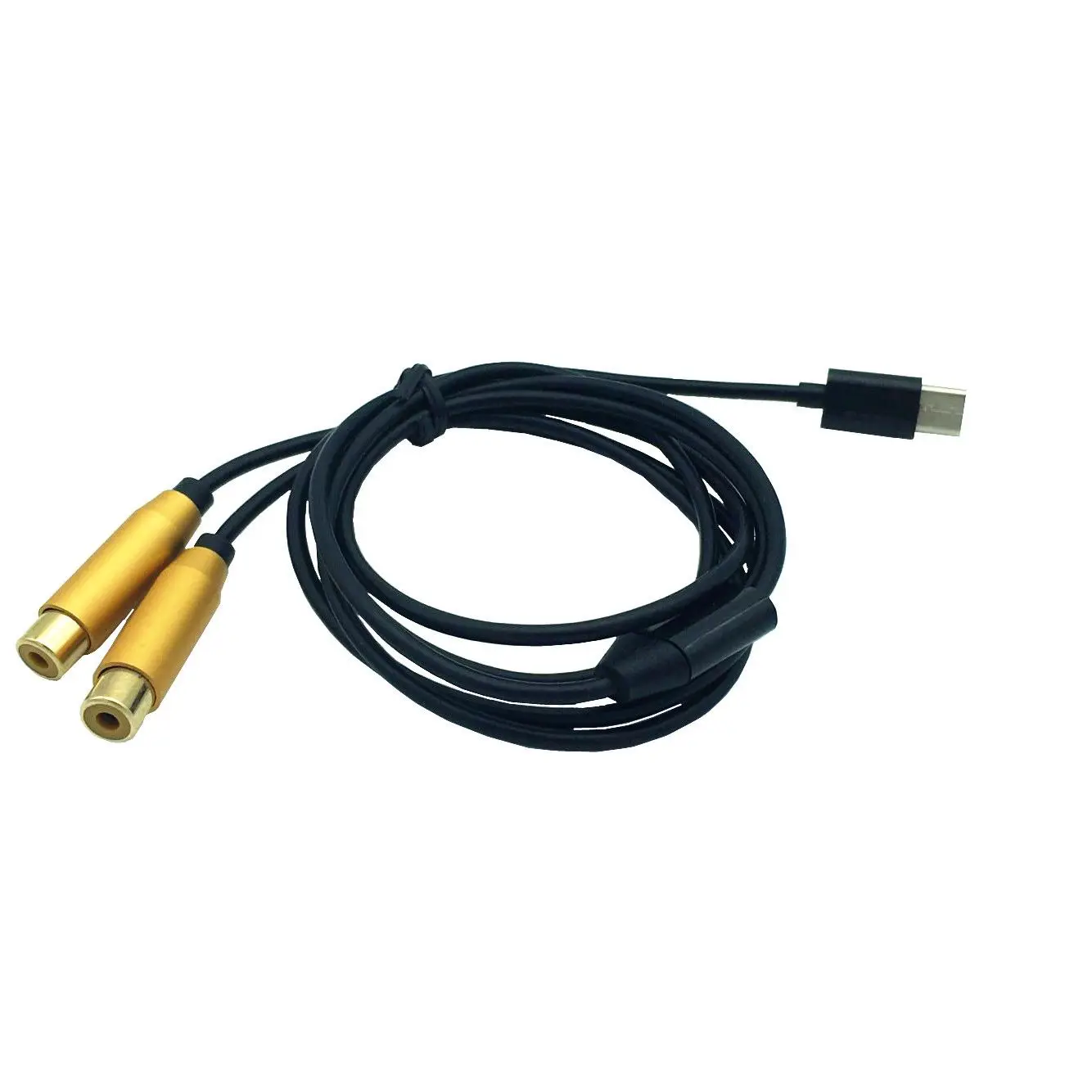 Топ 2.6FT 80 см Тип usb C мужчин и женщин RCA стерео аудио Y сплиттер Кабель адаптер USB