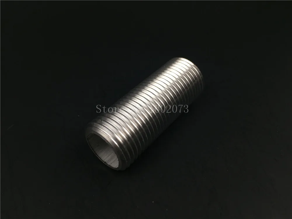 Homebrew Beer Hardware Stainless Steel 304 12NPS Full Thread Nipple 50mm75mm Length Pipe Fitting  (3)