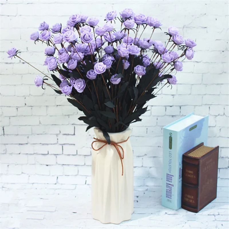 15 Heads/Bouquet Silk Rose European Style Artificial Flower High Quality Bouquet Fake Flowers Wedding Home Party Decoration 15 Heads/Bouquet Silk Rose European Style Artificial Flower High Quality Bouquet Fake Flowers Wedding Home Party Decoration
