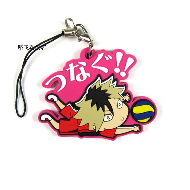 Фигурка Аниме Haikyuu Hinata Shoyo Kageyama Tobio Sugawara Koushi Tanaka Ryunosuke azuгрина Asahi резиновый брелок