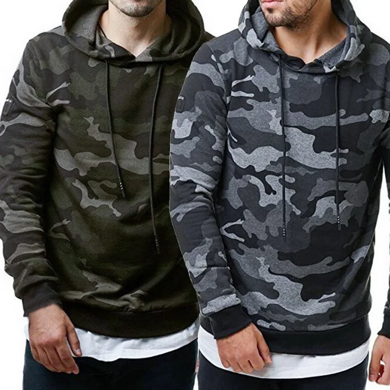 

Drop shipping OEAK Mens Camouflage ands Sweatshirts Hooded Sweatshirts Fashion Military For Men Printed Hooie