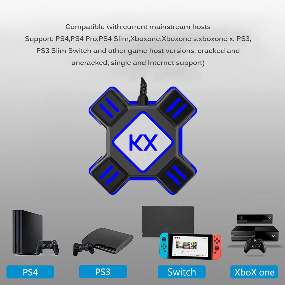 USB игровой ключ доска переходник для мыши контроллеры адаптер конвертер видео игровая клавиатура переходник для мыши для переключателя/Xbox/PS4/PS3