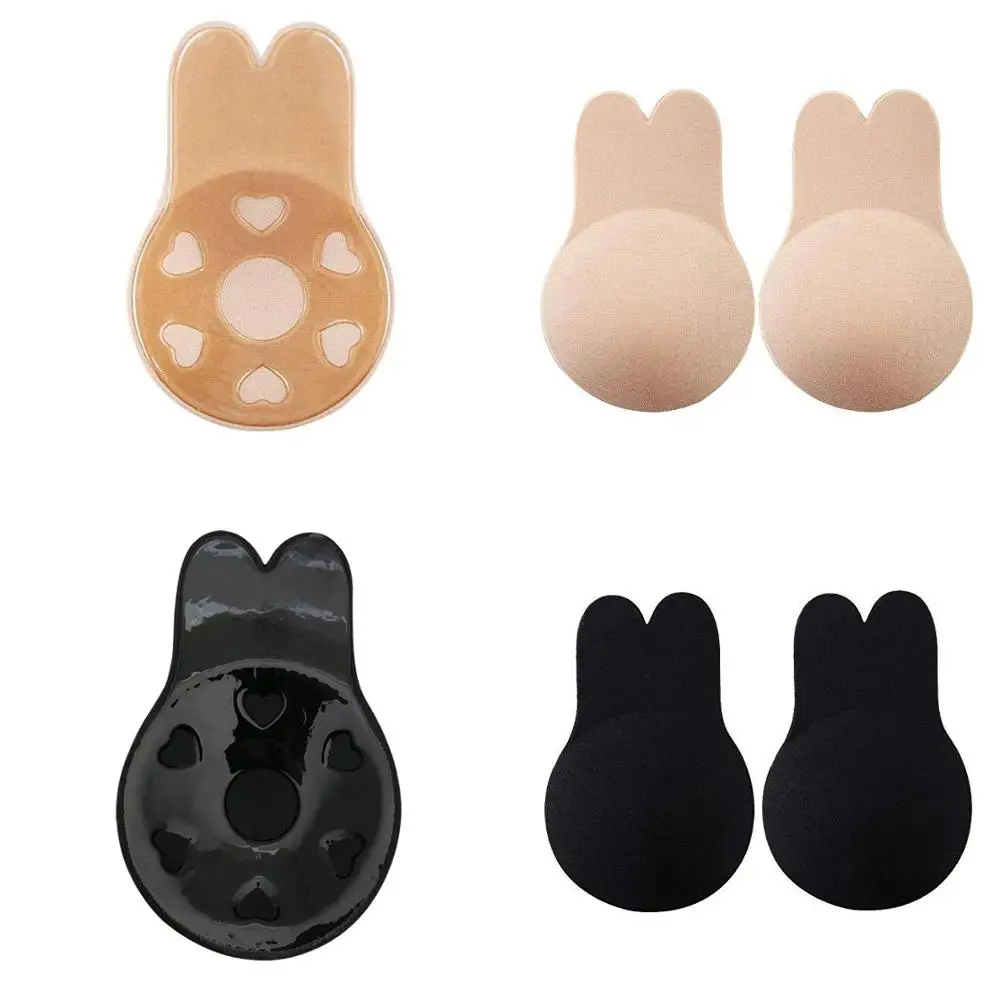

Push Up Strapless Sticky Adhesive Invisible Backless Bras Plunge Reusable Magic Bra for Women