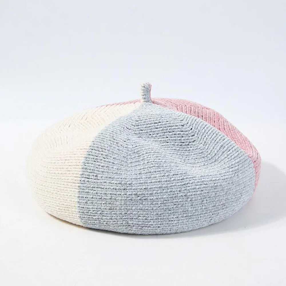 

Hot Berets Hat Beanie Fashion Spring Autumn Winter Hat Warm Knit Crochet Cute Berets Casual Cap For Women's Girl Female 2018 New