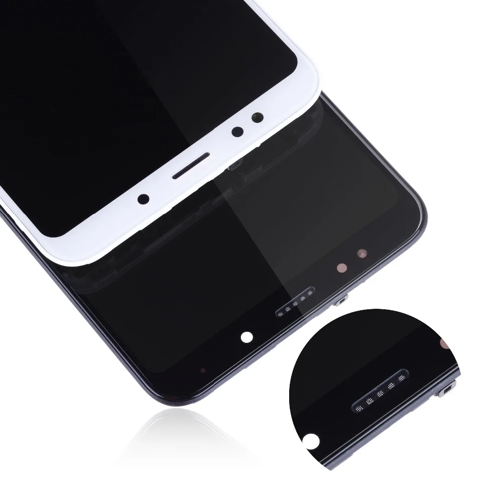 Дешево 10 Штрихи Дисплей для Xiaomi Redmi 5 Plus LCD в сборе с тачскрином на рамке Оригинал 5.99 черный белый