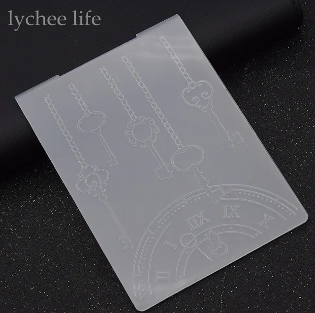 Lychee Plastic Embossing Map Voor Scrapbook Template Stempel Card Maken