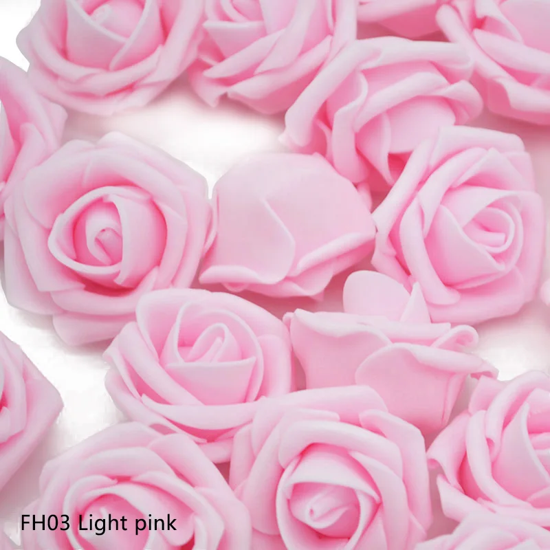 20 шт./лот, 4 см, искусственные розы, ПЭ пена, цветочные головки, розетка, скрапбукинг, цветок, сделай сам, венок, украшение для свадебной вечеринки - Цвет: FH03