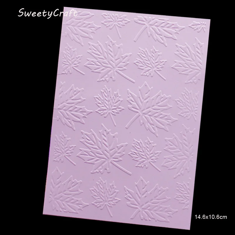 maple  leaves embossing folder 1