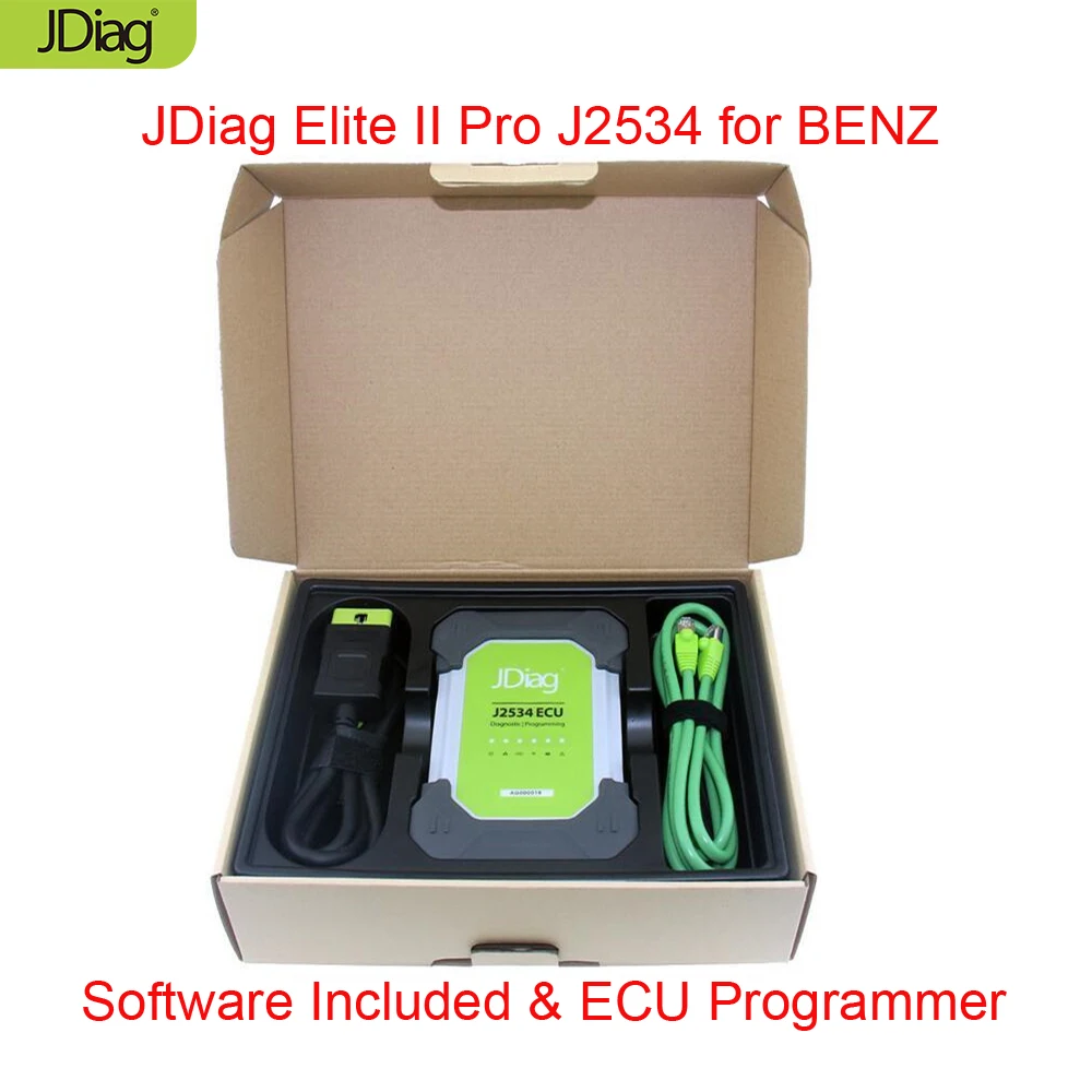 

Original JDiag Elite II Pro J2534 for BENZ Diagnostic & ECU programming JDiag Elite II Pro support Multi-languages