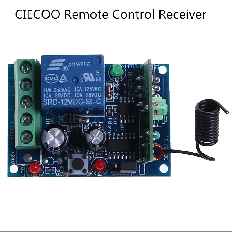 Ciecoo DC 12 В Беспроводной rf Дистанционное управление переключатель 2 Передатчик 1