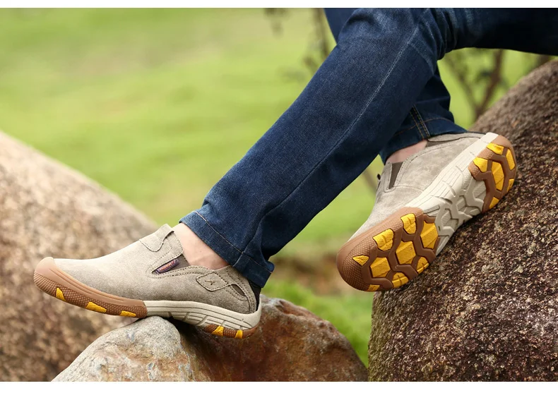 VESONAL Leather Moccasins Male Shoes For Men Loafers Adult Slip On Driving Walking Soft Spring Casual Footwear 9033