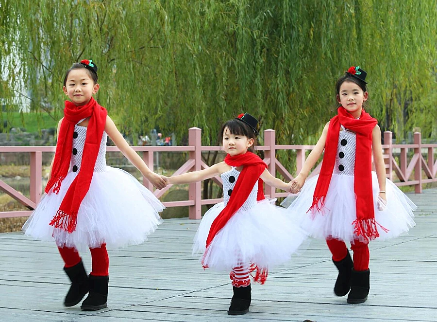 

PRINCESS TUTU Cute Baby Girls Clothes Elsa Olaf Costume Kids Snowman Dress Toddler Christmas Party Dresses vestido infantil W140