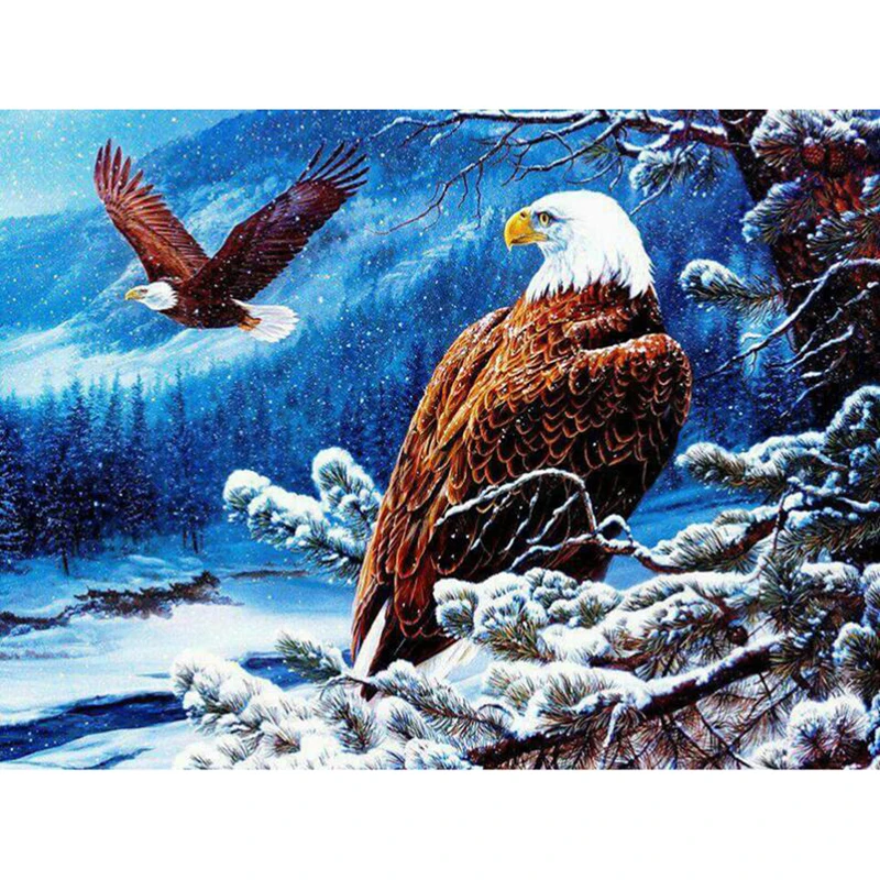 new DIY 5D Animals Eagle Diamond Mosaic Handmade Full Diamond Painting