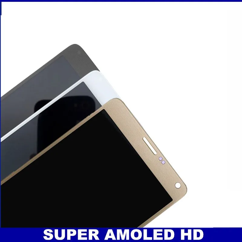 Супер AMOLED lcd s для samsung Galaxy Note 4 Note4 N910 N910C N910A N910F N910H ЖК-дисплей сенсорный экран дигитайзер Замена