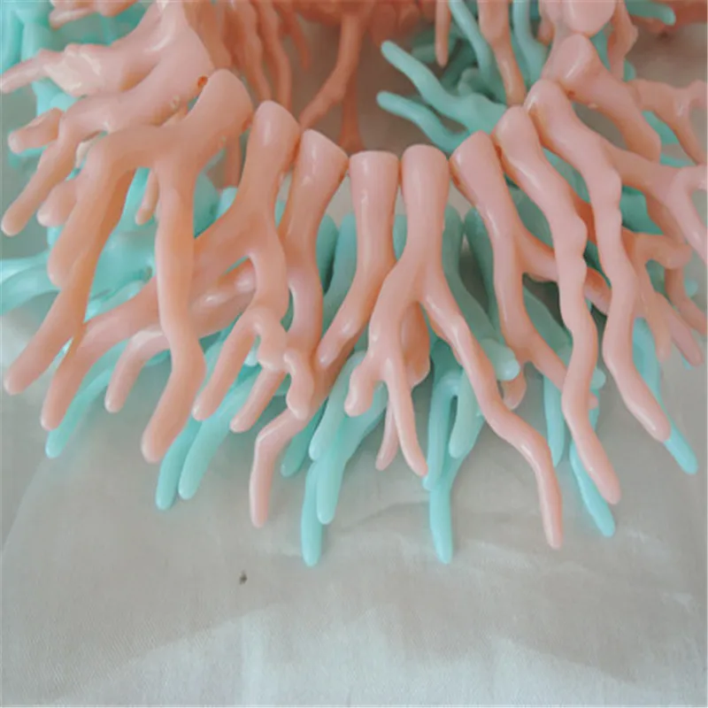 

1 Strand New Creative Blue Pink Acrylic Irregular Beads Coral Branches beadings Loose Beads Necklace Handmade DIY Jewelry Making