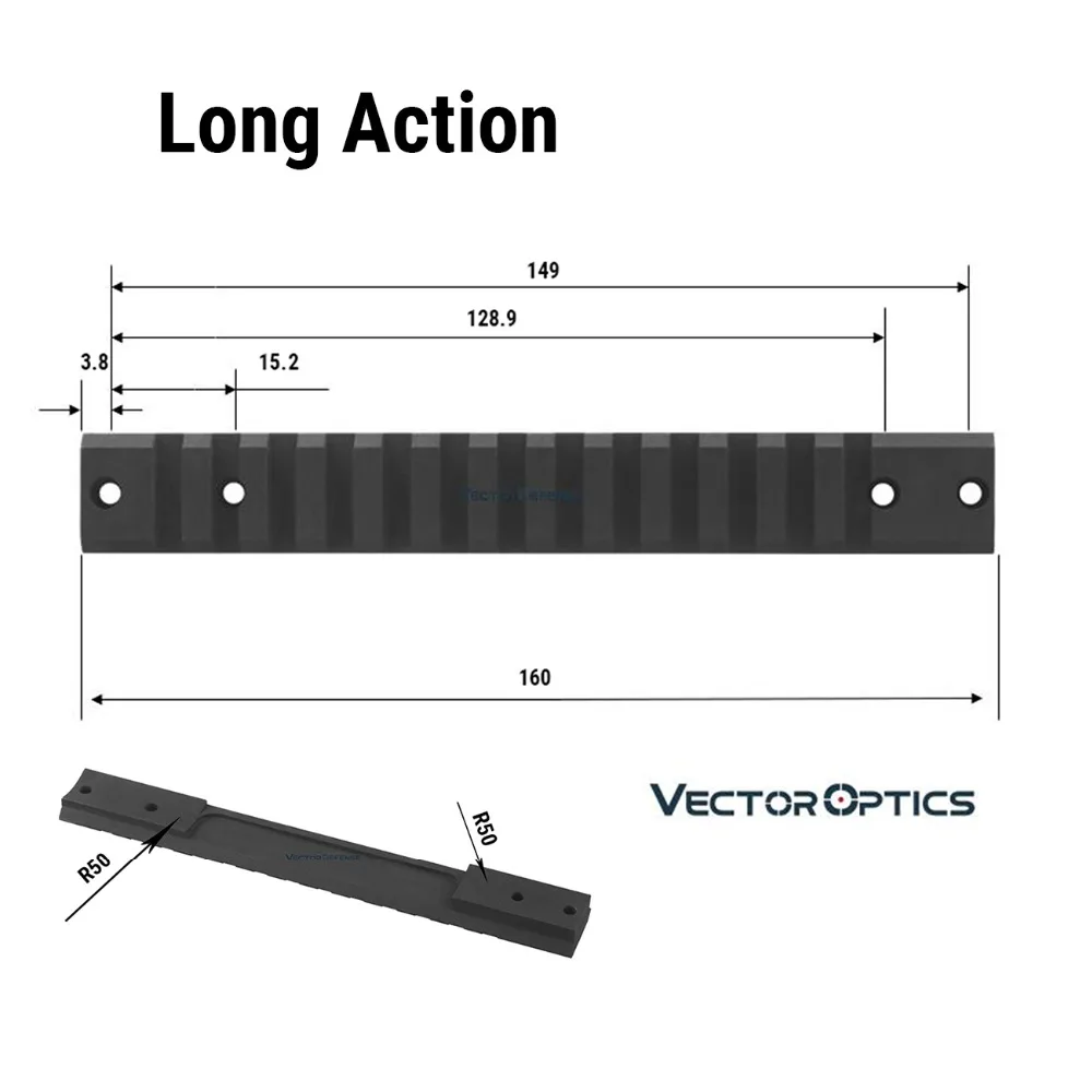 Векторная оптика Zero MOA стальная рейка подходит для моделей Remington 700 длительного действия предназначена для жесткого использования и стандартного стиля