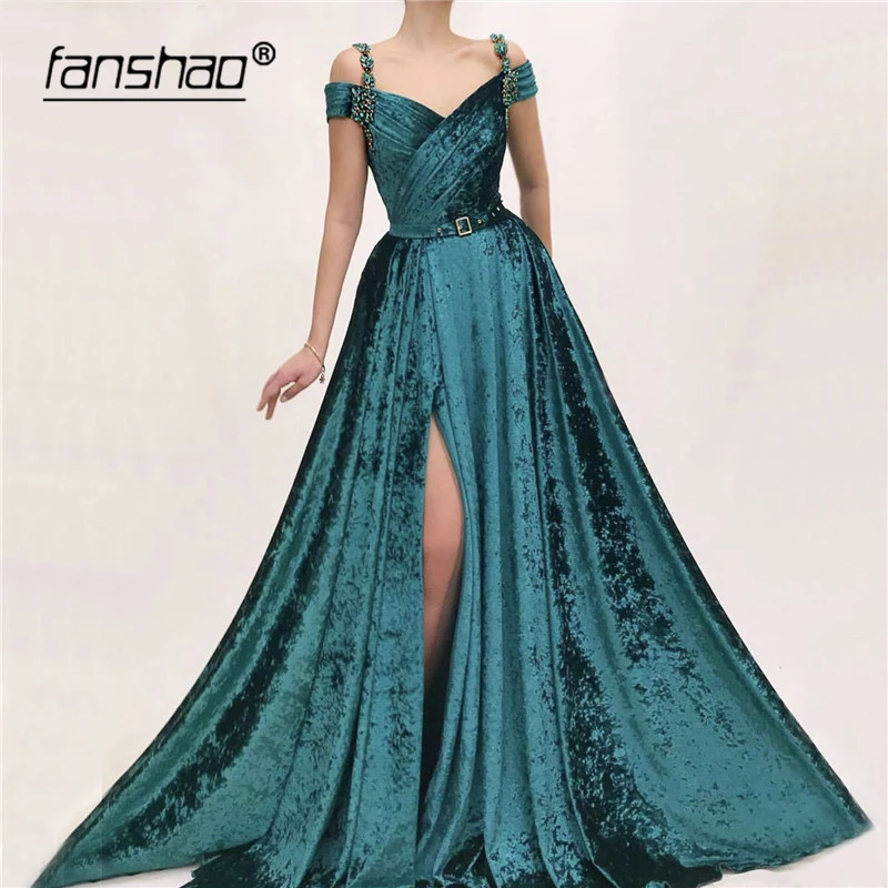 boho emerald green dress
