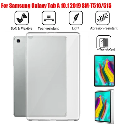 Задняя крышка для планшета для Samsung Galaxy Tab S5e T720 T725/Tab A SM-T510/515 Tab A P205/P200 TPU гель кремний чехол s30 - Цвет: 10.1 inch T510 T515