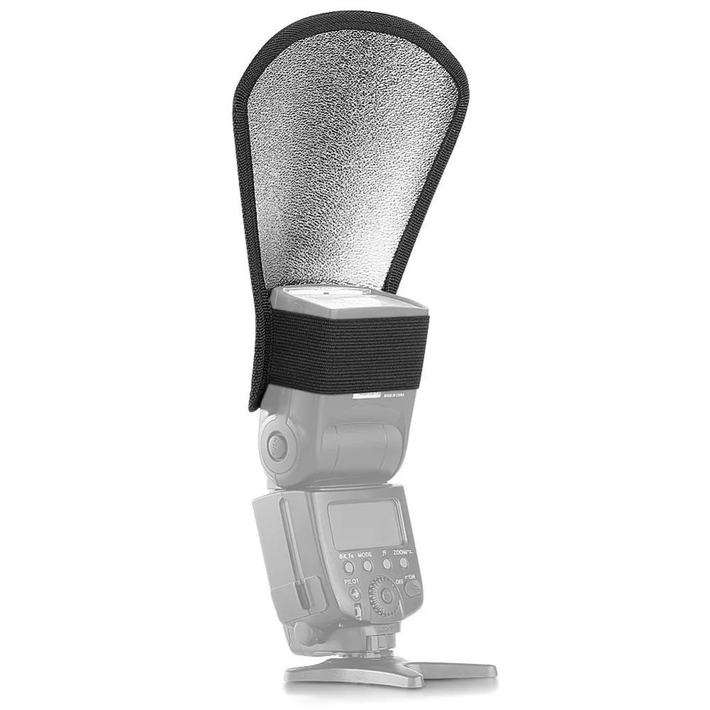 Neewer Flash Diffuser Silver/White Reflector for Nikon Speedlite SB 600/800/900/Canon 380EX