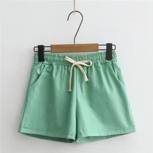 купить! Шорты женские Новые Pantalones Cortos Mujer женские шорты Candy Color Повседневная Свободные хлопчат Лучший!