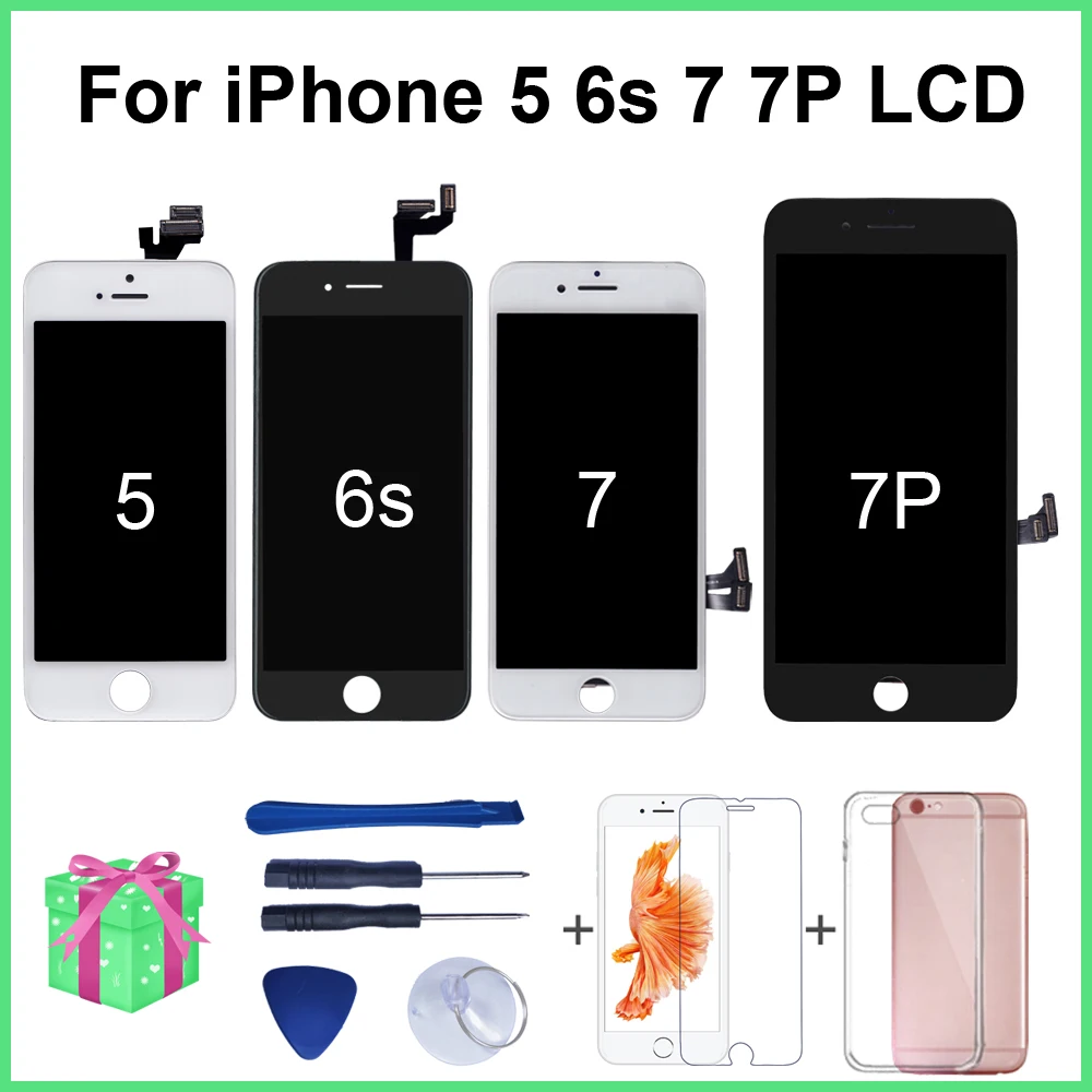 ЖК-дисплей качества AAA для iPhone 7 Ecran Plus сменный дигитайзер сенсорного экрана в