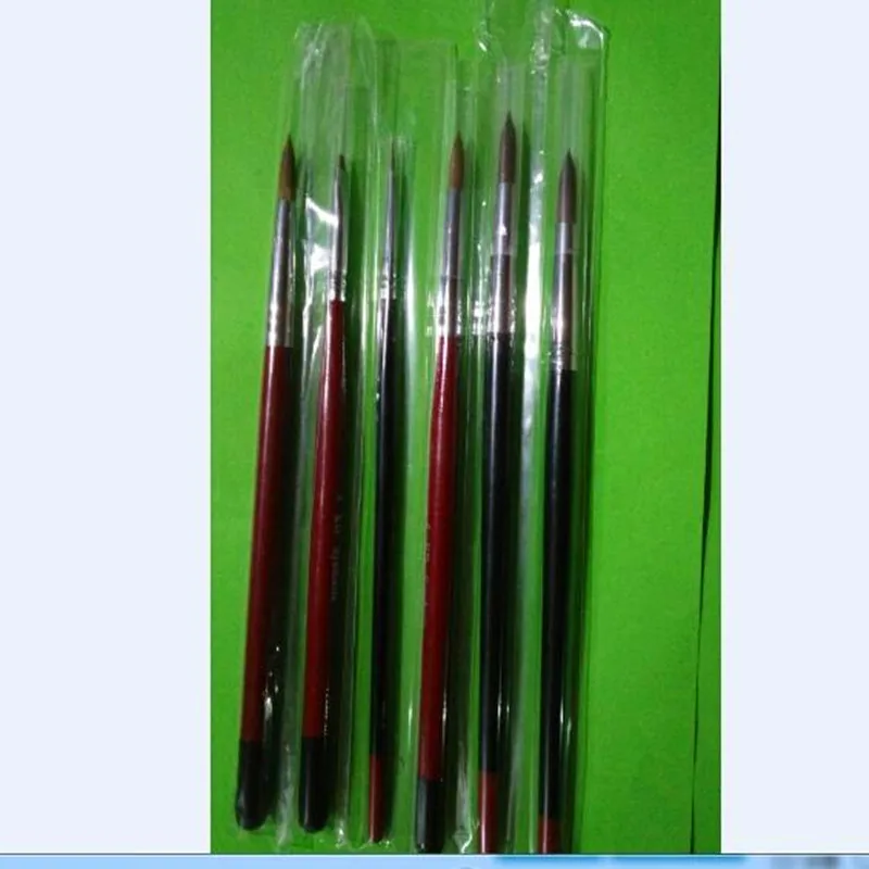 

6 Pieces/set Dental Lab Tool Ceramist Brush Pen Finest Sable Porcelain Ermine Brush Pen Set High Quality