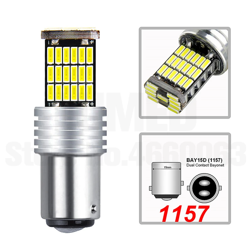 10x1156 BA15S P21W 1157 P21/5 Вт 4014 светодиодный лампы автомобиля светильник s сигнала поворота светильник 45SMD автомобилей лампы 12V - Испускаемый цвет: 1157
