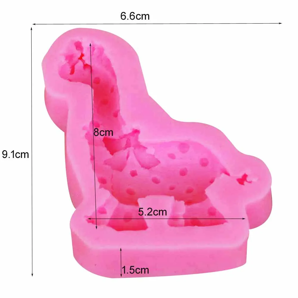 Byjunyeor Giraffe Deer Cake Silicone Molds Fondant Cake Decorating Tools Baking Mold Candy Clay Chocolate Gumpaste Moulds M764