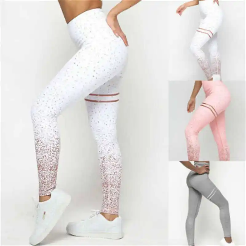 

Womens Fitness Leggings Running Gym Sport High Waist Jogging Pants Trousers