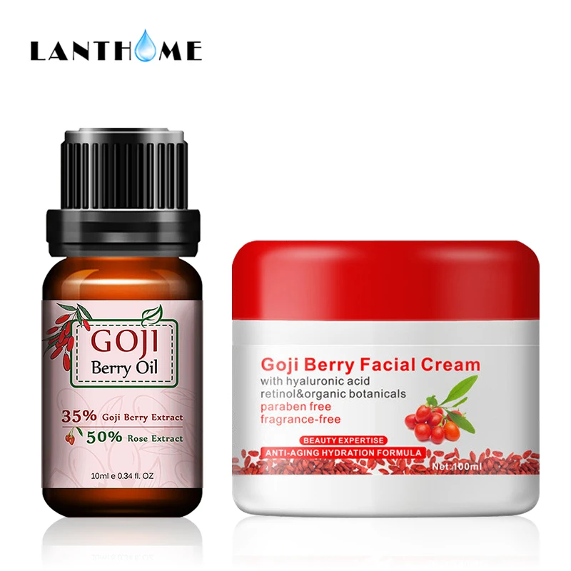 Lanthome ягоды годжи крем для лица и масло Гиалуроновая кислота Отбеливание