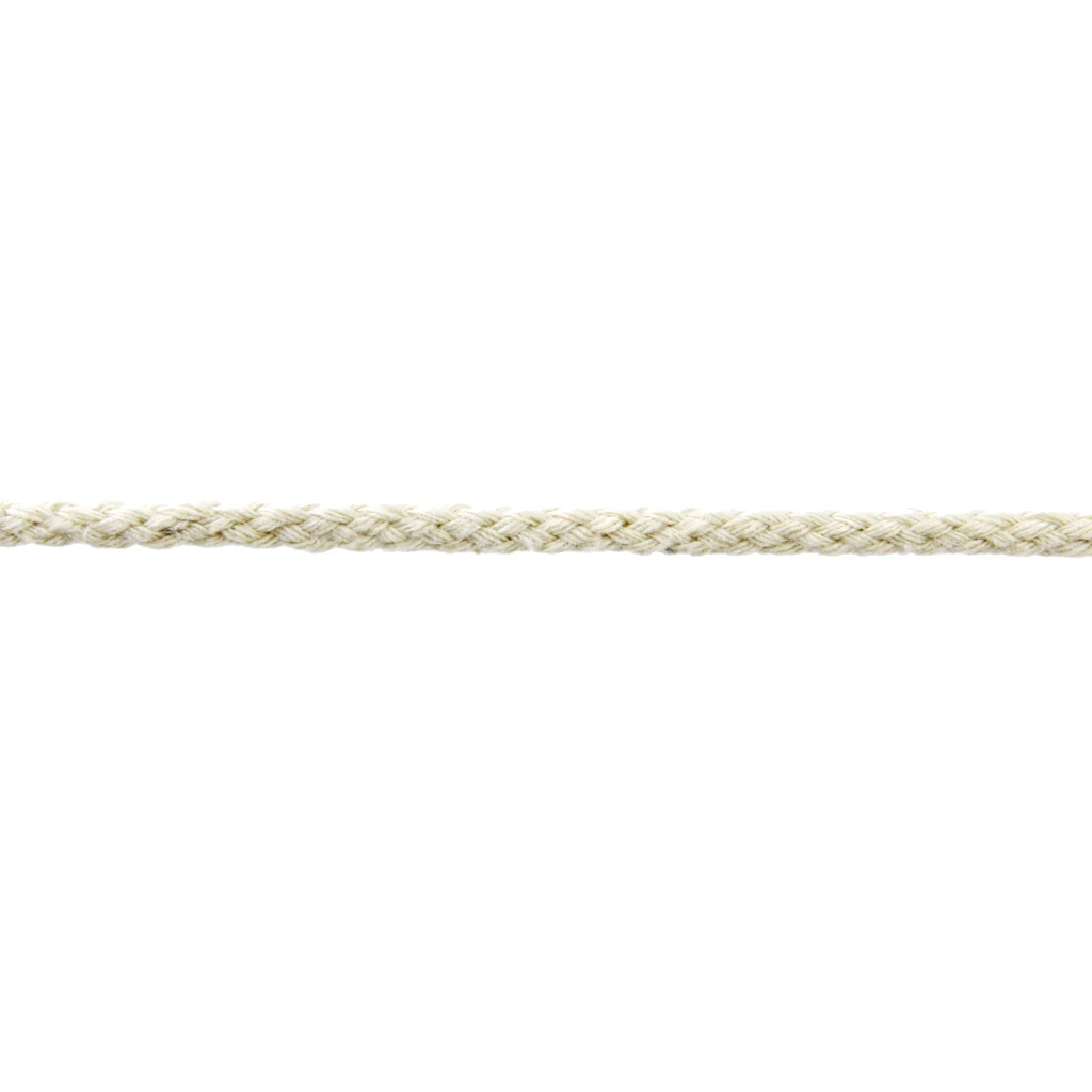 

10M 5mm Braided Cotton Rope Piping Cord String Multi Use Beige Natural