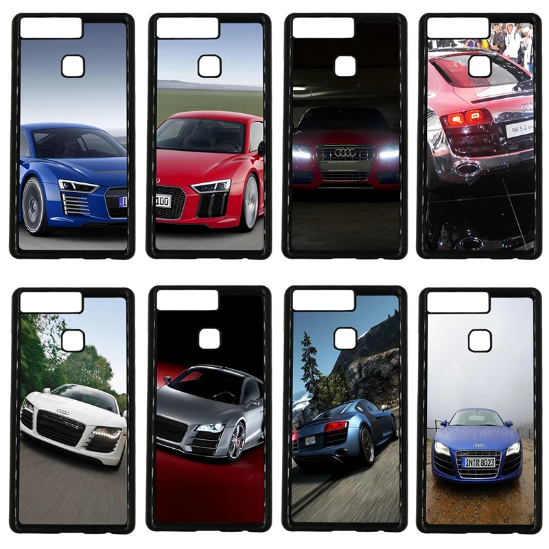 Hot Audi R8 Cool Car Mobile Phone Cases Hard PC Plastic Cover for Huawei P10 P9 Plus P8 Lite P7 Mate 10 9 8 7 Pro Shell | Мобильные