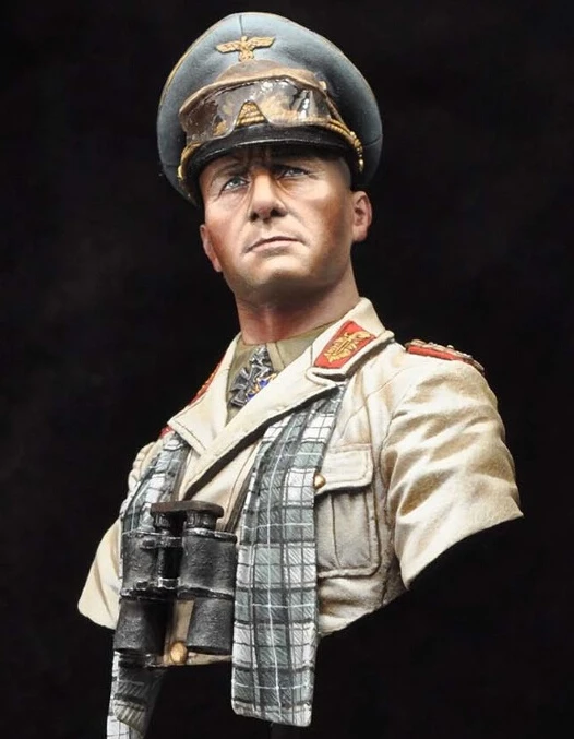 DIY TOYS Resin Kits 1 10 Generalfeldmarschall Erwin Rommel 1942 bust Unpainted Kit Resin Model Free