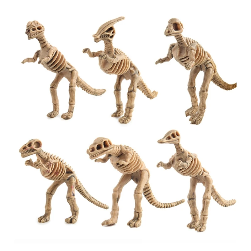 12 шт. динозавр Скелет окаменелости ассорти кости Фигурки игрушки Дети Рождественский подарок