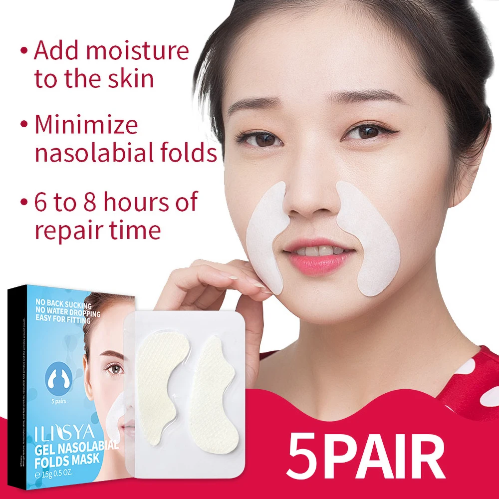 ILISYA Nasolabial Folds Patch Anti Wrinkle Stickers Wrinkle Removal Face Care Prevent Face Wrinkle Anti Aging 3