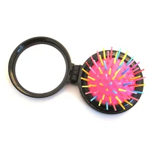 Портативная складная Массажная Расческа с подушкой безопасности, мини круглая Массажная Складная Расческа с зеркалом, НОВАЯ щетка для волос для путешествий для девочек