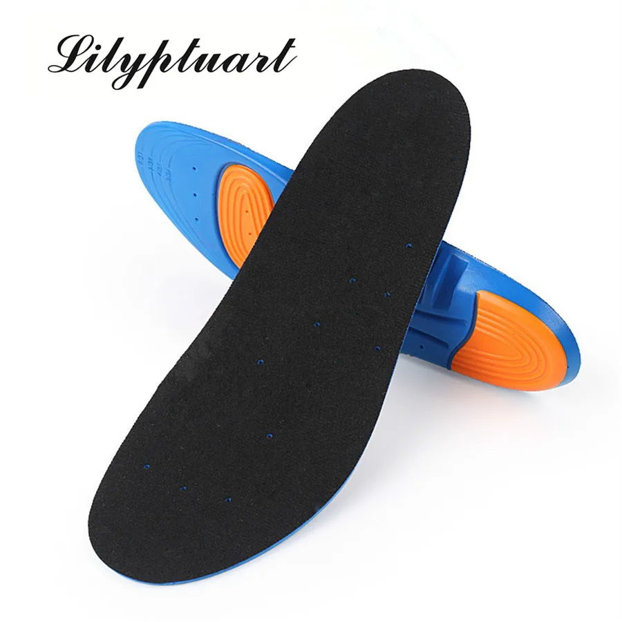 

Lilyptuart Shock absorption PU pad breathable sweat Hai Po outdoor hiking protection foot soft slow rebound insoles