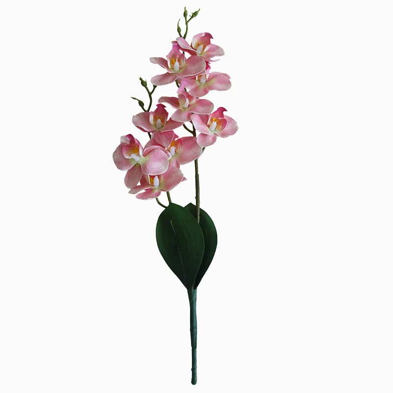 Новые 2 ветки с листом фаленопсис искусственная Цветочная Орхидея домашний Рождественский Декор DIY Свадьба дорога свинец цветок обои с орхидеей